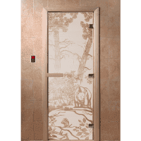 Дверь DoorWood "Мишки" (бронза) 190х70 в #REGION_NAME_DECLINE_PP#